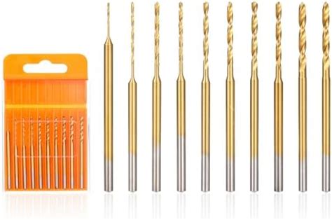 10pcs Micro Drill Bits Set, 0.2mm.